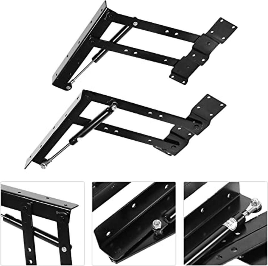 2 stks Lift Up Top Salontafel Mechanisme Veerscharnier Hardware Fitting Tafel Scharnier Voor Meubelaccessoires Multifunctionele Pneumatische Gasveer Lift Ondersteuning voor Salontafel