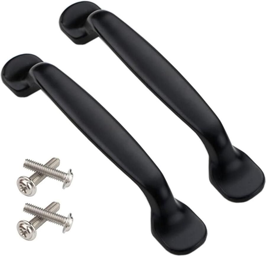2 stuck Handgrepen Metaal Inclusief Bevestigingsbouten Keukengreep handvat Greep zwart Deurgreep Handgreep keukenkastjes keukenkast handgrepen kast meubelgrepen Handgrepen voor deurtjes