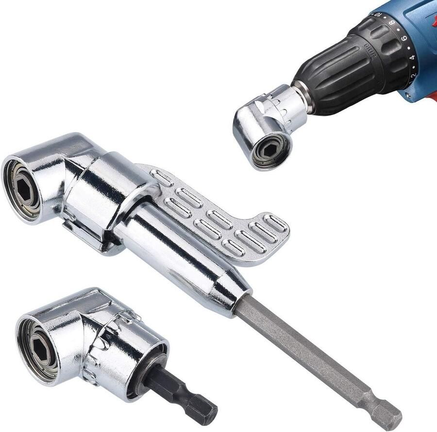 2 stuks 105 ° 1 4 inch haakse booradapter met zeskantschacht voor Power Boorgereedschap