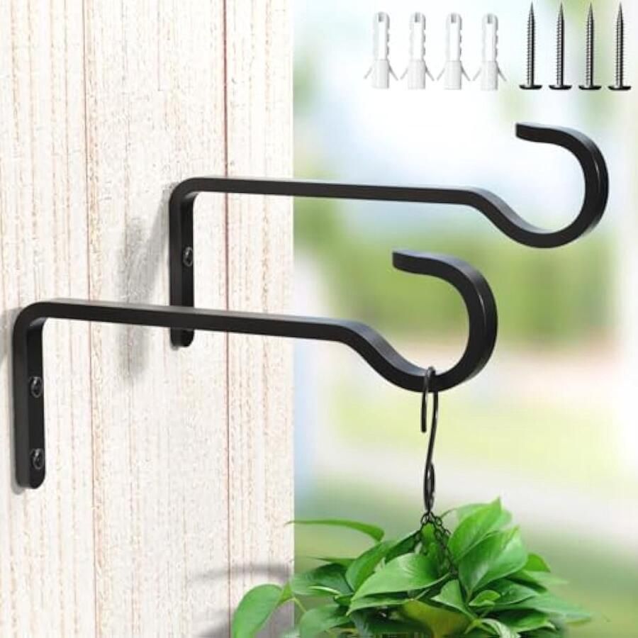 2 stuks 14 5 cm wandhaken voor bloemenhanger plantenhouder bloemenhangplantenhouder van ijzer voor het ophangen van planten buitenshuis plantenwandhaken lantaarnhaken