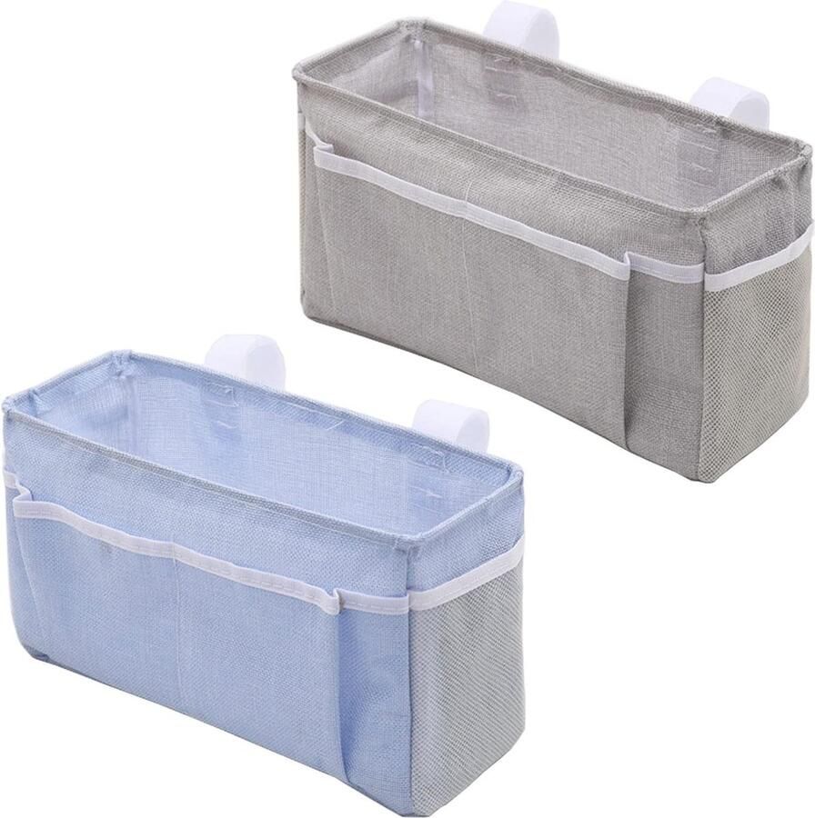 2 stuks bedzakken organizer bijzetbed baby hangtas onder hoogslaper bedtas om op te hangen vilten bedorganizer om op te hangen voor boek tijdschriften mobiele telefoon hoofdtelefoon