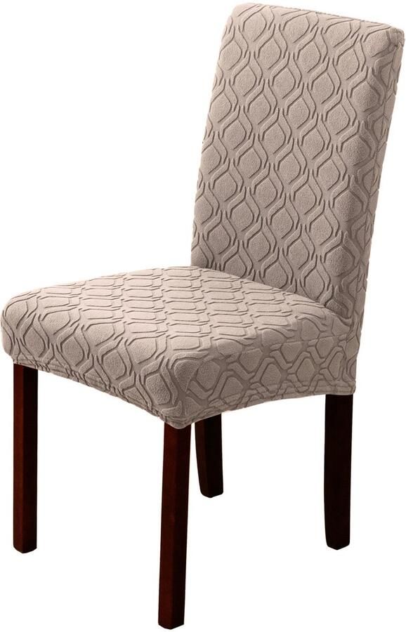 Nee 2 Stuks Beschermhoezen Voor Keuken- En Eetkamerstoelen Af mbare En Wasbare Jacquard Stoelhoezen Volledig Omhullende Stoelhoezen Woondecoratie Huisdiervriendelijk