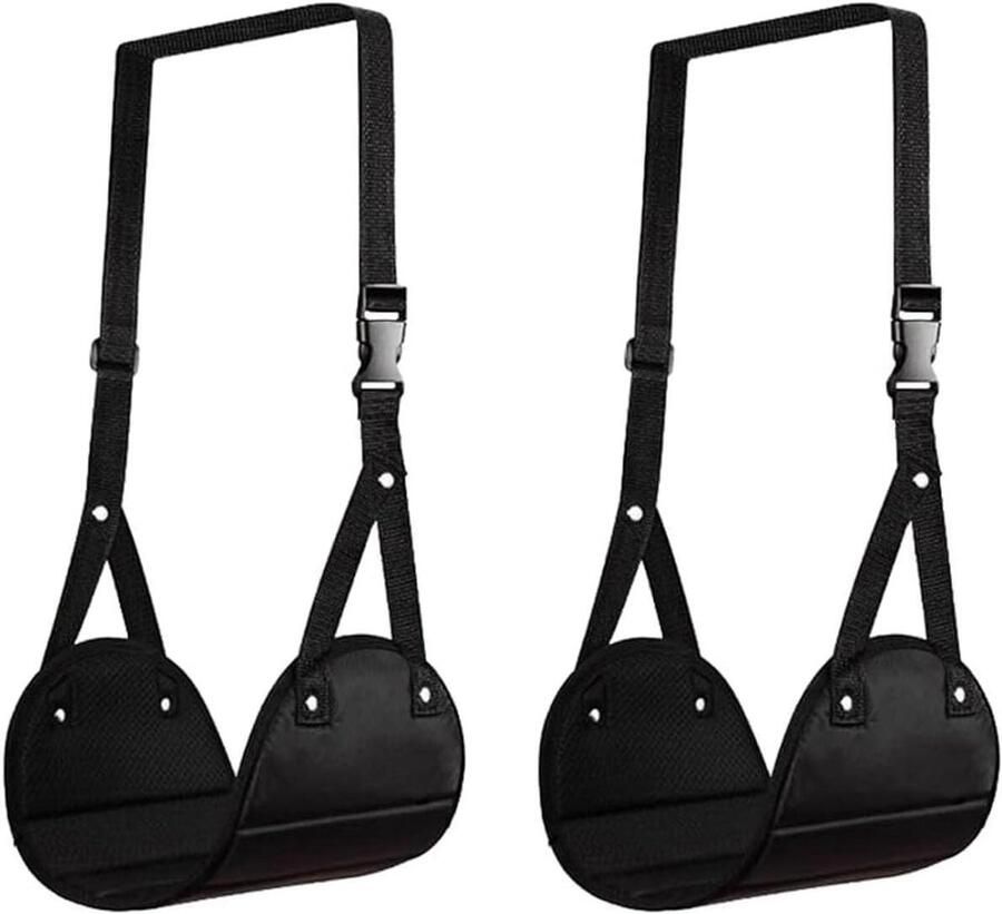 2 stuks Comfortabele Voetsteun Reisvoetensteun Opvouwbare Beenhangmat voor Lange Vluchten