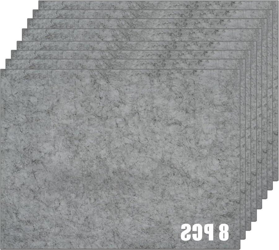 2 Stuks Esmula zelfklevende viltglijders voor stoelen 5 mm dik 30 x 20 cm Vilten meubelglijders met ideale hechting