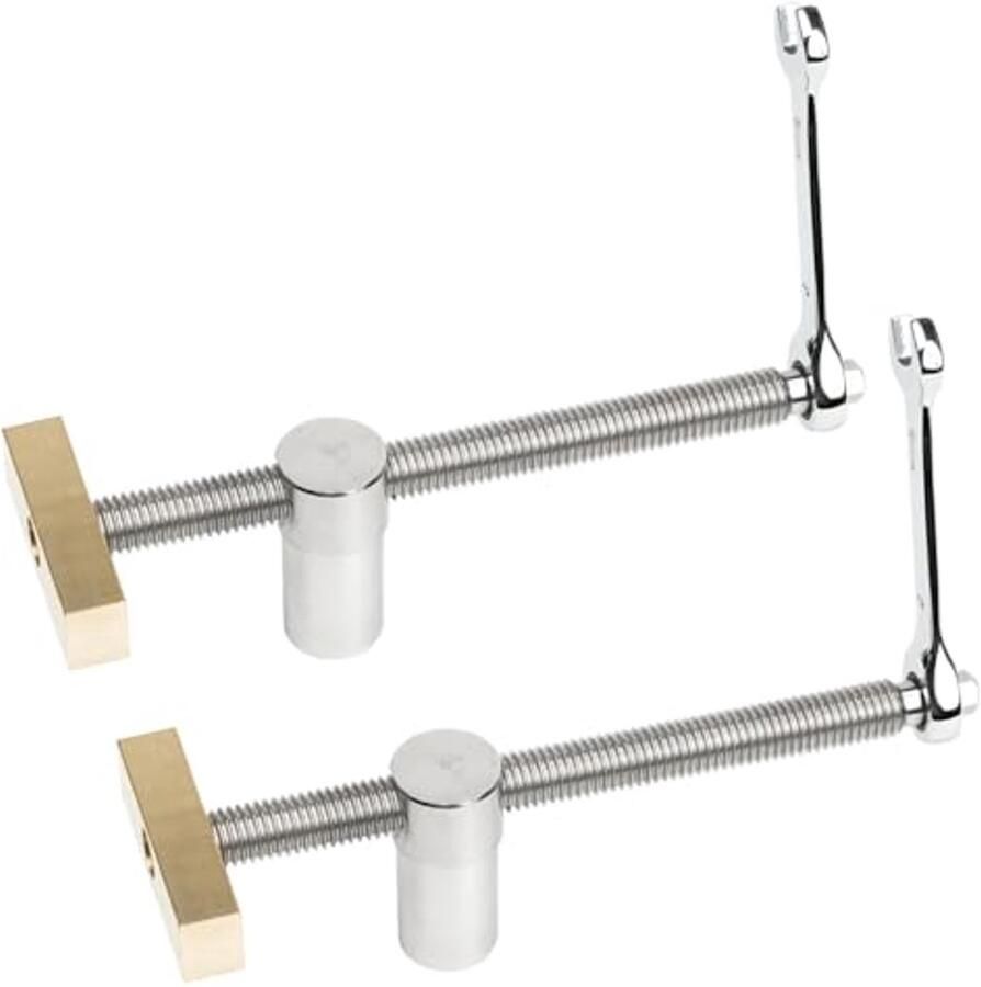 2 Stuks Extra Lange Hondenklemmen voor Houtbewerking Verstelbare Bureauclips voor DIY Projecten