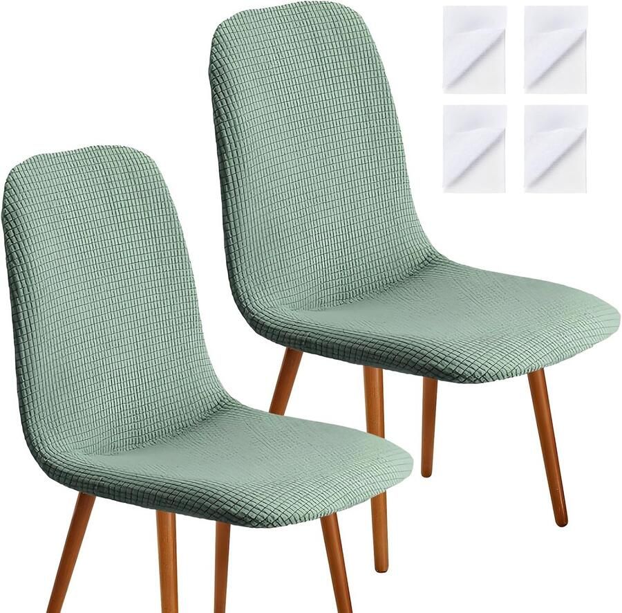 2 stuks fluwelen stoelhoezen maïsstoelhoezen elastische stoelhoezen universele stoelhoezen afneembare stoelhoezen voor eetkamer woonkamer bruiloftsdecoratie