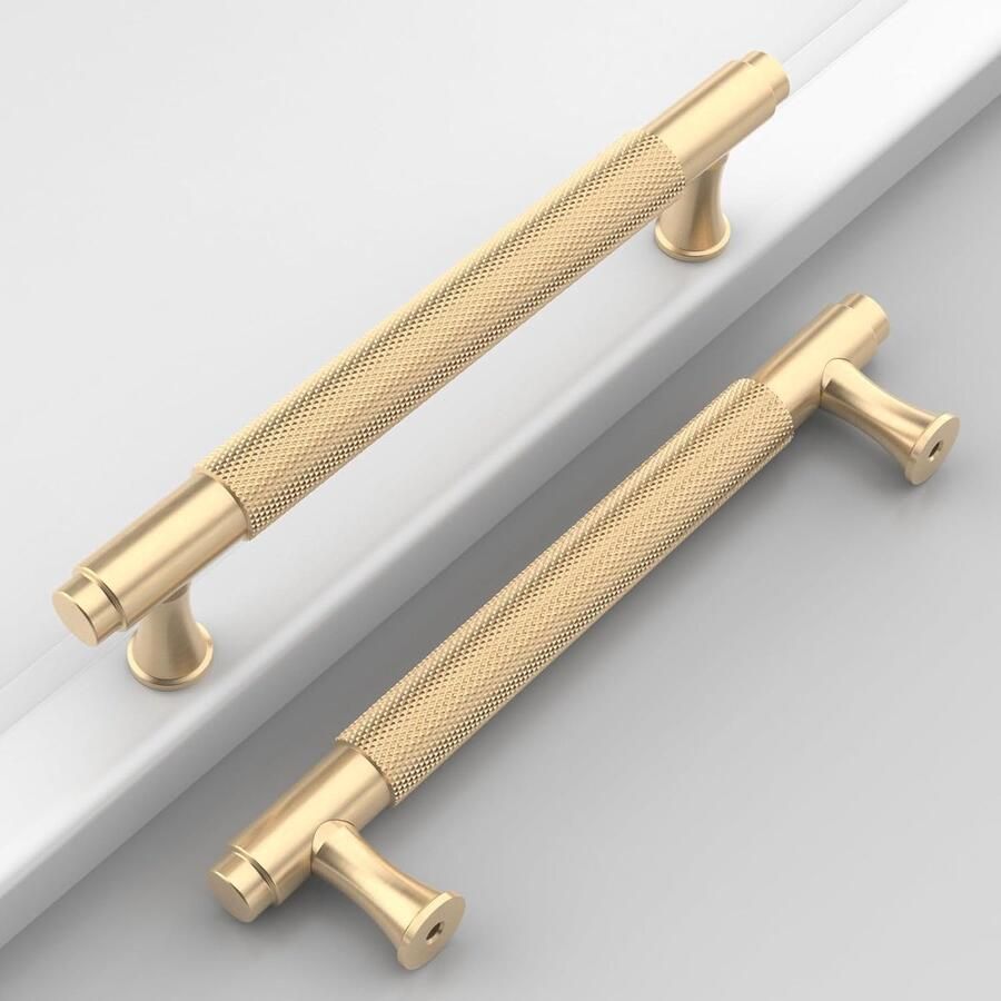 2 stuks gatafstand 5 128 mm kastgrepen gekartelde keukenkastgrepen ladegrepen kastbeslag voor kasten meubelaccessoires garderobekastgrepen deurkruk 162*14.5*32 mm goud