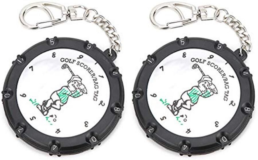 2 Stuks Golf Score Keeper Verstelbare Duurzame Plastic Race Teller Metalen 18 Gat Accessoires-Tableau De Stroke