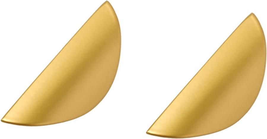 2 stuks gouden meubelhandgreep Schuifdeur Raam Handgreep Kast Lade Handgreep voor Dressoirs Kasten gatafstand 32 mm Meubelgrepen incl schroeven Bladvorm ladehandgreep