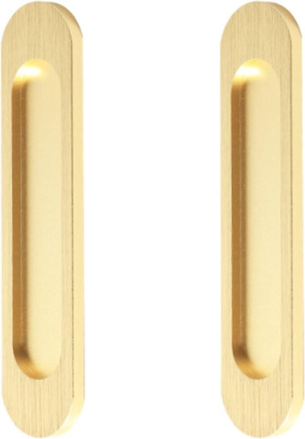 2 stuks Handgreep Handgrepen voor deurtjes goud Handgrepen Kast Meubelhandvat Handgreep keukenkastjes Schuifdeurgreep aluminiumlegering 150*35*5.5mm