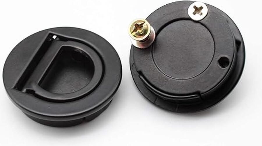 2 stuks Handgreep Meubelhandvat Handgrepen Kast Handvat zwart rond 4cm zinklegering