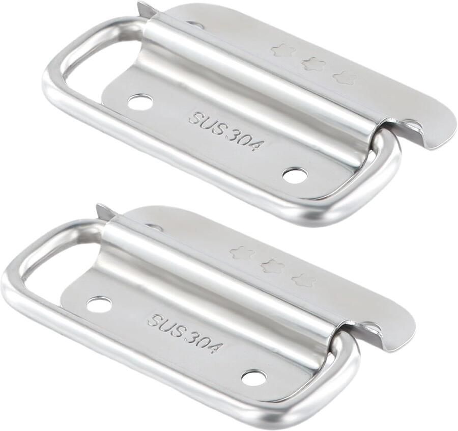 2 Stuks Handgreep RVS Meubelbeslag Keukengreep Handgrepen keukenkastjes Handgrepen voor deurtjes Handgrepen Kast Meubelbeslag Zilver