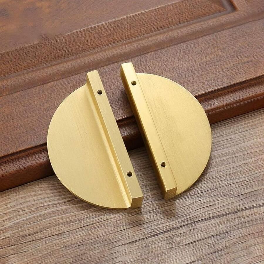 2 stuks Handgrepen goud 78 mm Handgrepen kast Handgrepen keukenkastjes Meubelgreep incl schroeven Handgreep Goud Rond Metaal 64mm Hartafstand kleine handgreep Handgrepen voor deurtjes- Badkamer moderne stijl lade handvat