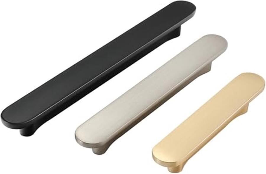 2 stuks meubelgrepen 64 mm voor keukenkasten en deuren Mat Zwart