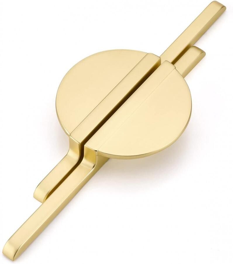 2 stuks Meubelgrepen Hartafstand 64mm Goud Incl schroeven Deurgreep Handgrepen Kastgrepen Halve maan vorm Zinklegering Geschikt voor Deurtjes Keukenkastjes