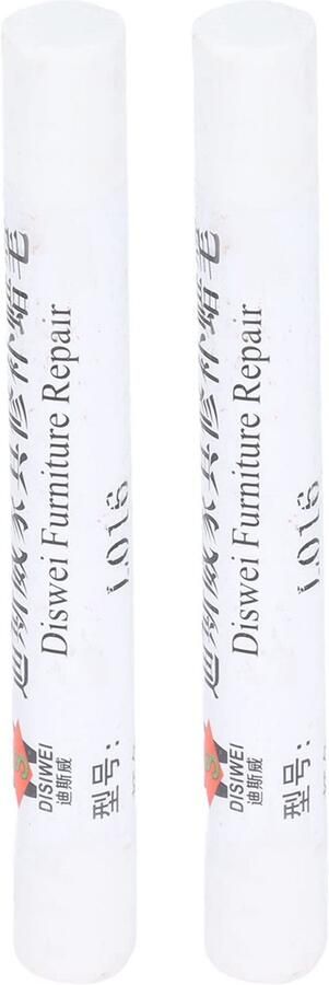 2 Stuks Meubelverf Reparatie Krijt Meubels Verf Vloer Reparatie Krijt Kras Patch Verf Pen Hout Composiet Repareren Materiaal(wit)