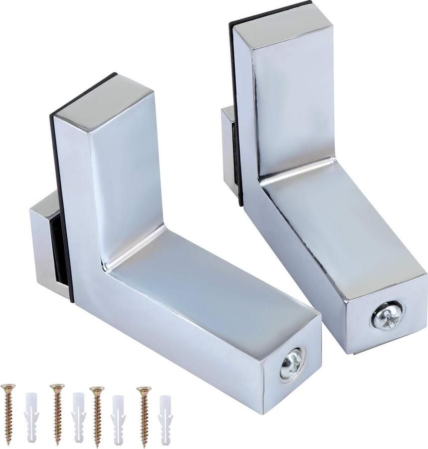 2 stuks plankhouders glazen plankdragers voor 5-30 mm dik glas en houten rek