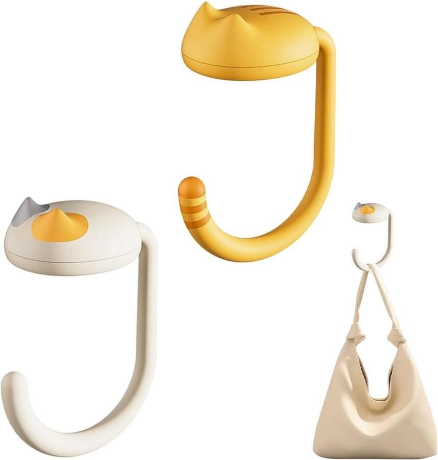 2 stuks Plastic Tas Haak voor Tafel tafelhaak voor tassen krasbestendig en antislip Draagbare Tafelhaak Handige Accessoire voor Onderweg multifunctioneel Draagbare Tassenhaak ideaal voor op kantoor in restaurants bars en cafés