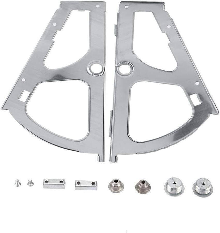 2 stuks RVS Zilveren Scharnieren voor Schoenenkast Vervangende Accessoires met 2# Bevestiging