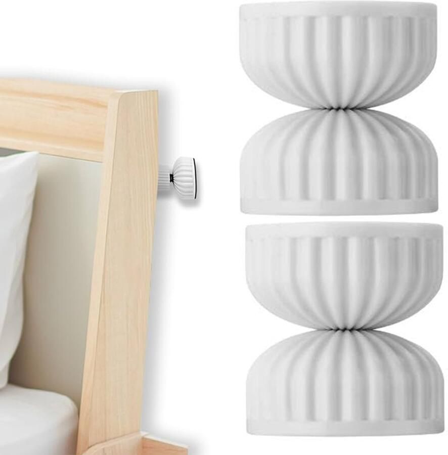 2 Stuks Verstelbaar Bedframe Met Schroefdraad Anti-Schudgereedschap Anti-Schud Afstandhouder Telescopische Stabilisator Hoofdeindestoppen 42-48 Mm -Stopper Nachtkastje Shake Tool Antischudgereedschap Naast Het Bed Voor Kasten Banken