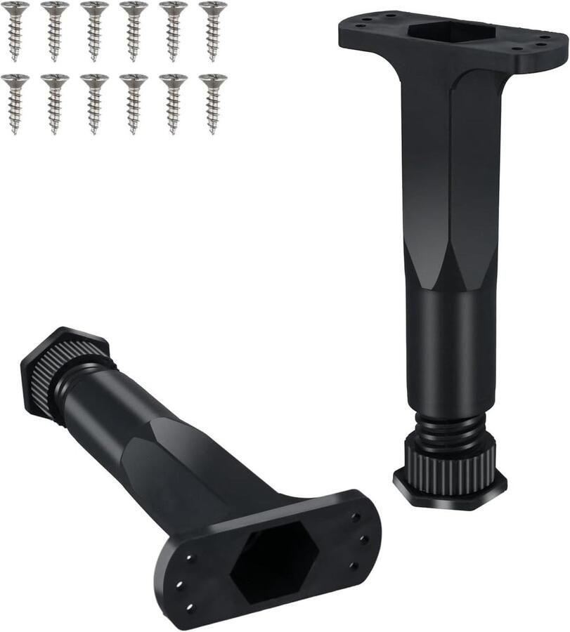 2 Stuks Verstelbare Bedframe Steunpoten Heavy Duty Middensteunpoot voor Kingsize Bed Kast Bank Tafel