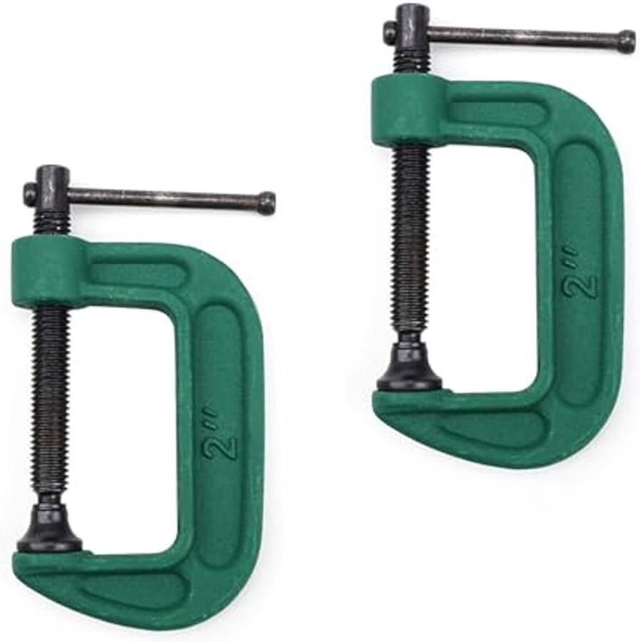 2 stuks verstelbare C-klemmen voor broeikas 2 inch zware metalen klemmen voor houtbewerking