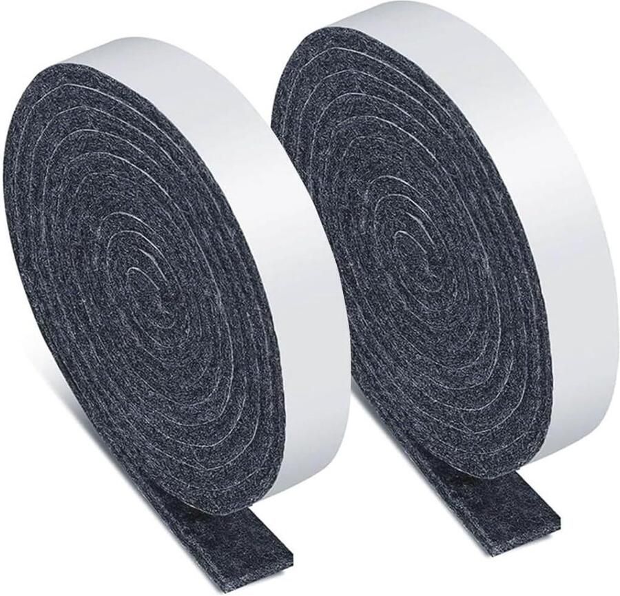 2 stuks zelfklevende viltglijders 5 mm dik 100 cm x 2 cm op maat te snijden sterk hechtend antislip bescherming voor stoelen en meubels