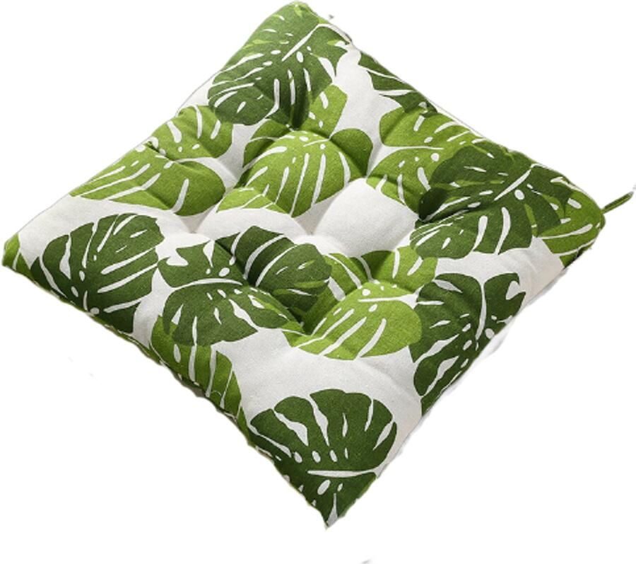 2 stuks Zitkussen Stoelkussens 45*45 cm Veelzijdig Gebruik voor Stoel Rolstoel & Auto Voor Binnen kantoorstoel kussen kamerdecoratie groen
