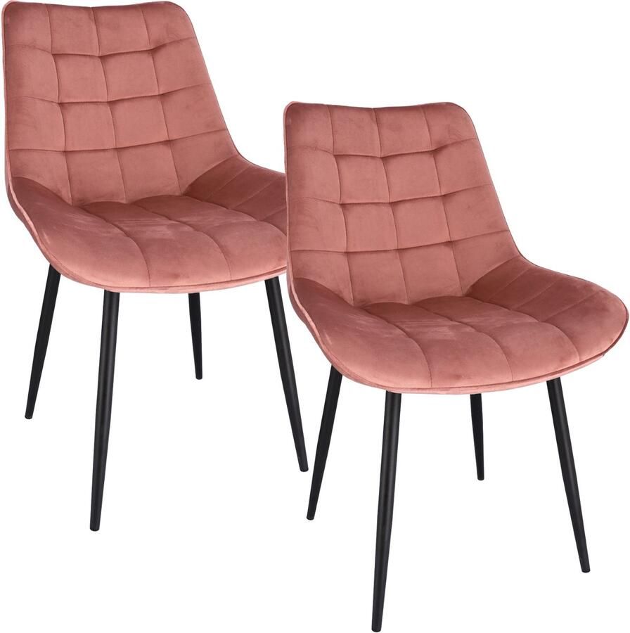 2 x MISTY roze stoel