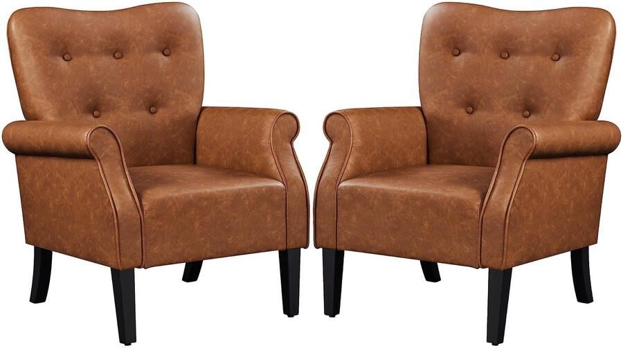 2 x ruststoel gestoffeerde stoel met beschermende voeten cocktailstoel leesstoel met brede zitting televisiestoel loungestoel belastbaar tot 136 kg