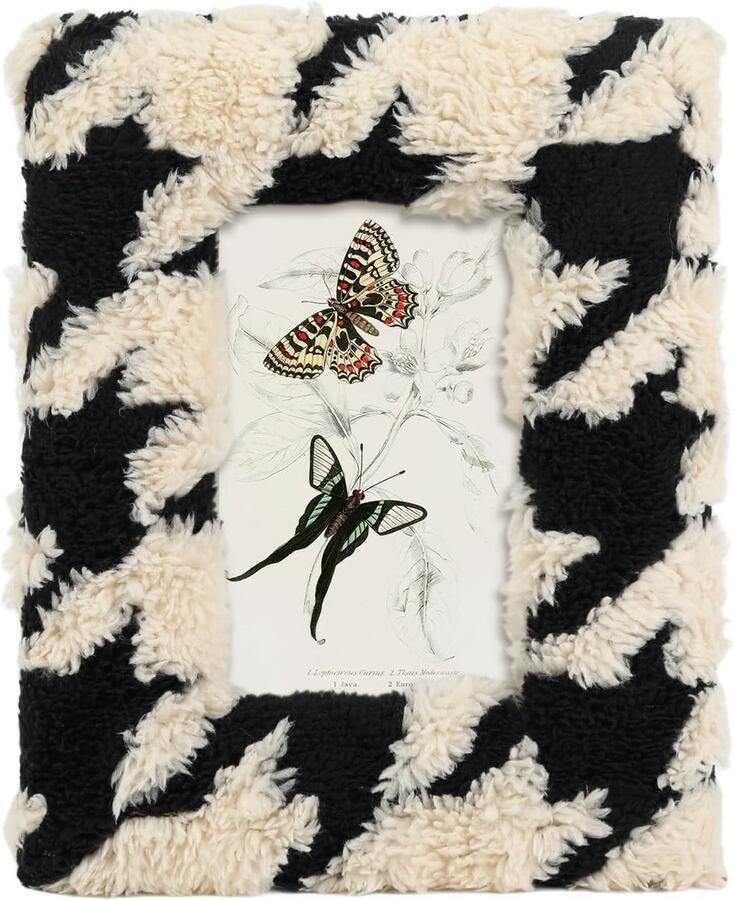 20 5*25 5cm-Zwart en wit-Koe-stijl zachte pluche fotolijst-Familie foto decoratie fotolijst-Verjaardagscadeau-huwelijkscadeau-Slaapkamer nachtkastje decoratie