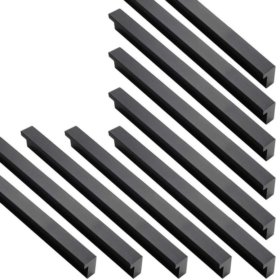 20-delige L-vormige deurknoppen voor keuken en slaapkamer Aluminium meubelgrepen voor laden en kasten met 160mm trekkracht Binnenmeubilair accessorises met elegante uitstraling
