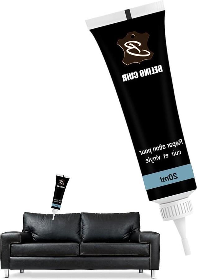 20 ml Vloeibaar Leer voor Reparatie Geschikt voor Krassen Gaten & Slijtage Voor Leren Banken en Kunstleer