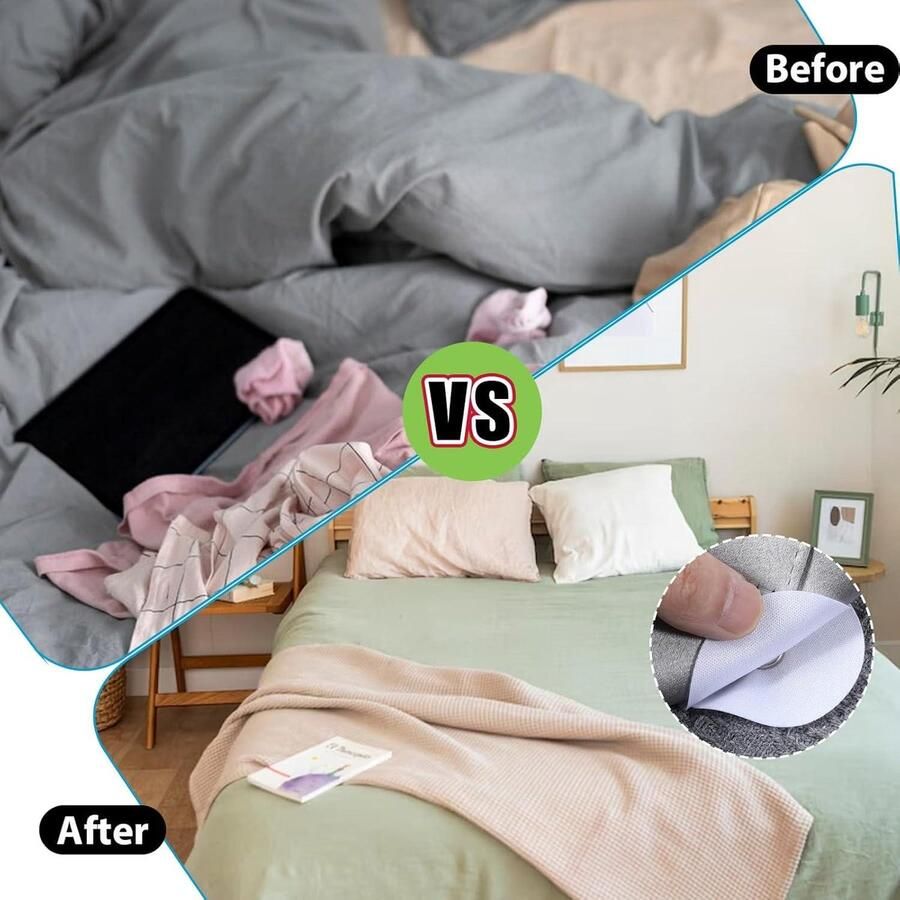 20 Pieces Duvet Cover Press Studs Bed Holders Prevent Slipping in Duvet Cover White Bed Clips Suitable for Sheets of All Thicknesses