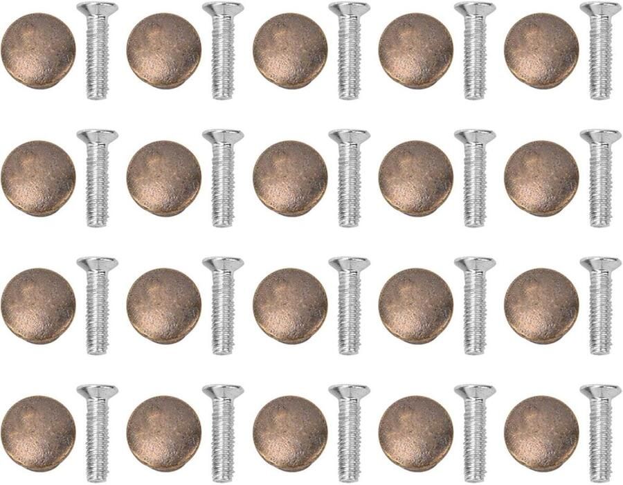 20 Set Mini Drawer Pulls Mushroom Head Handle Nail Small Drawer Cabinet Knobs Pulls Hardware Parts for Jewelry Boxes