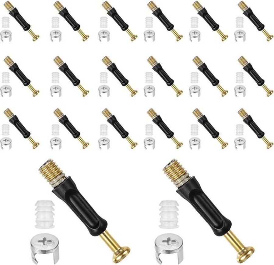 20 sets excentrische meubelverbinders passchroeven excentrische nokken inschroefpluggen meubelverbinders kastverbinders meubels verbinding voor kast lade kledingkast meubelpanelen in nodig