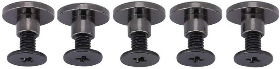 20 sets messing ronde hoofd knop sleufschroeven Chicago Phillip hoofd bindschroeven klinknagel montage bout nagel klinknagel voor DIY leer ambacht 5mm