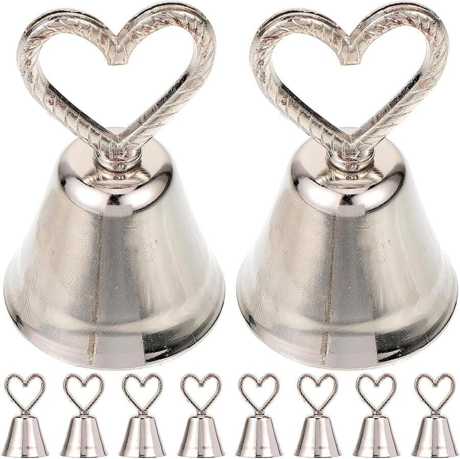 20 Stks Vintage Frames Ambachten Opknoping Kussen Bell Kerst Bruiloft Nummer Houder Foto Clips voor Foto's Foto Houder om Mijn Man Metalen Handheld Tafel Kantoor