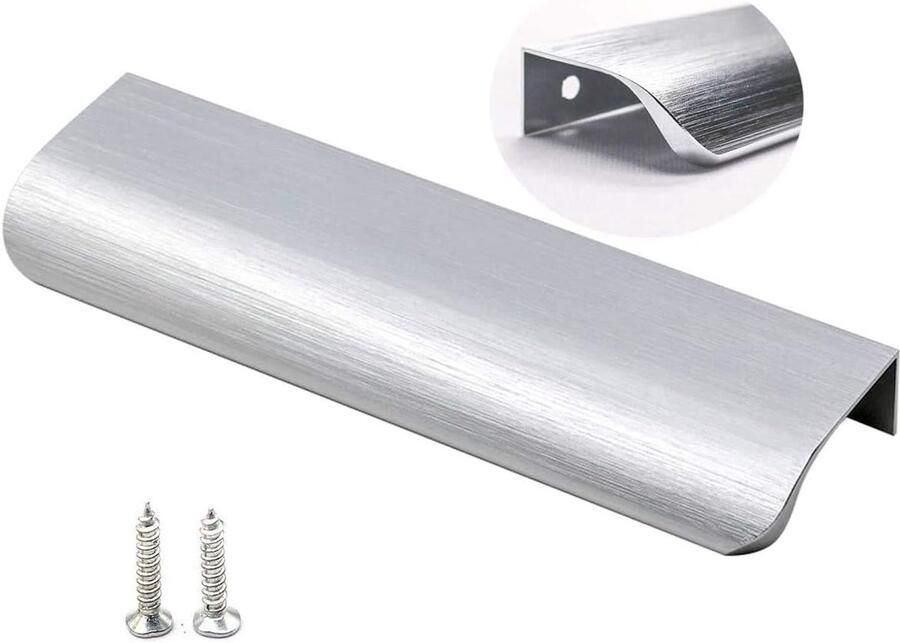 20 stuks 128 mm geborstelde nikkel keukenkastgrepen aluminiumlegering ladegrepen voor kledingkasten modern design