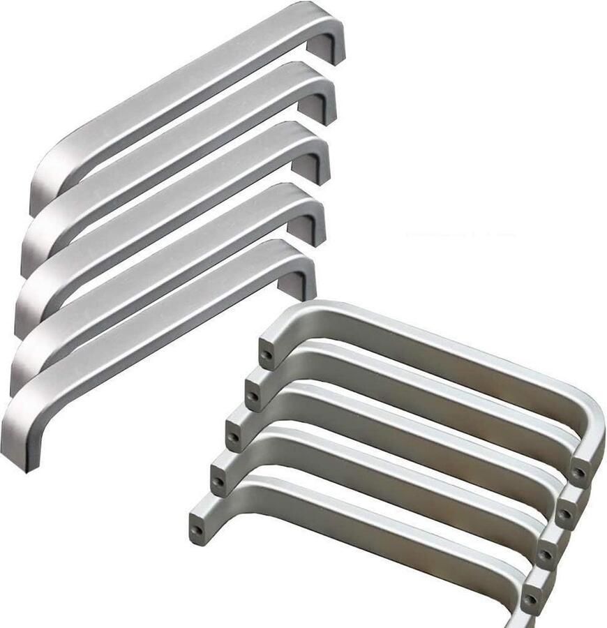 20 stuks aluminium deurladeknoppen- trekgrepen- kast deur boog vorm- trekhandvat (128 mm)