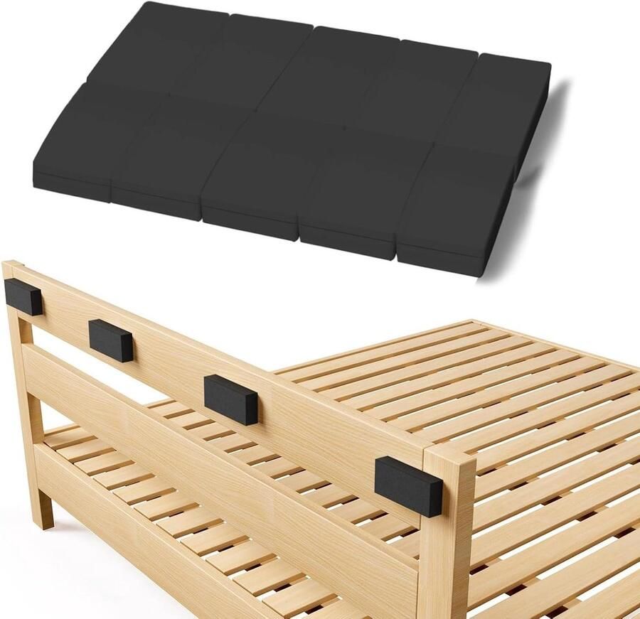 20 Stuks Eva Schuim Afstandhouders Muur Zelfklevende Muurbescherming Bed Deurgreep Bescherming Bed Accessoires Deurstopper Bed Stoppers Hoofdbord Stoppers Voor Muur (Zwart)