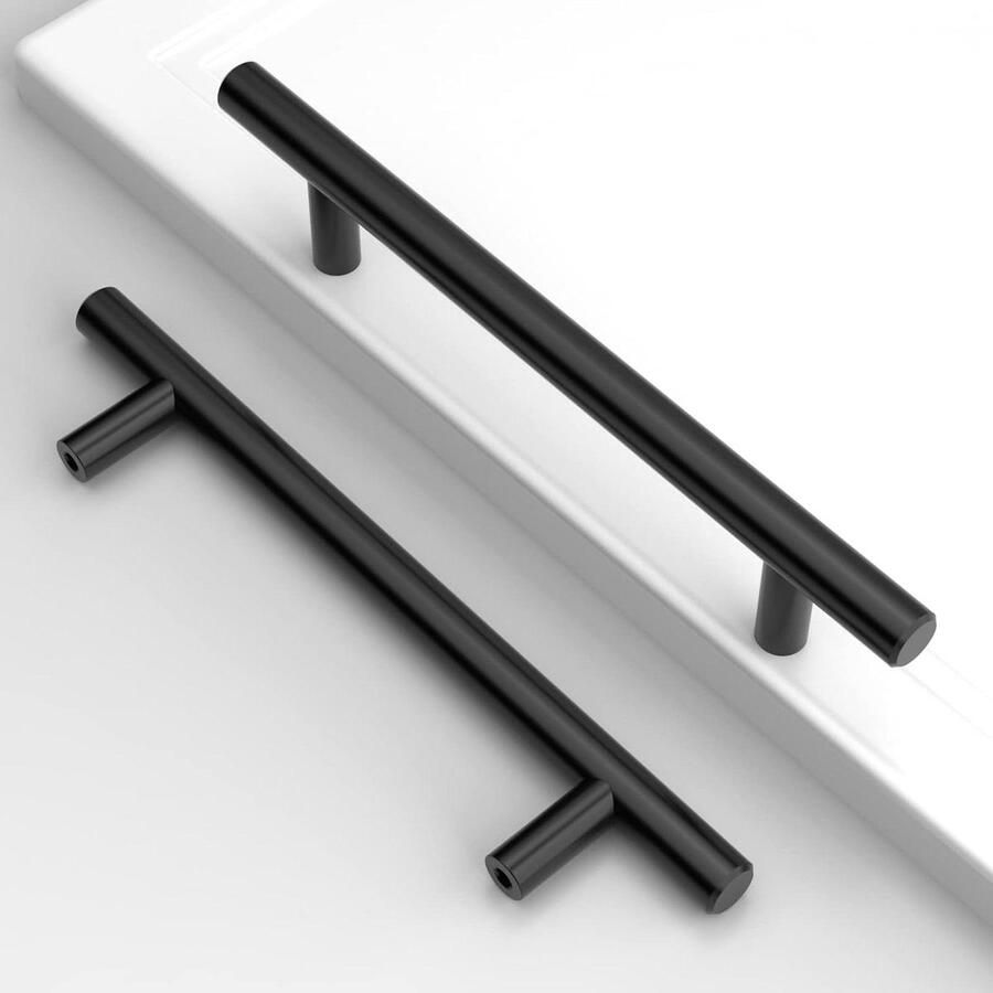 20-stuks meubelgrepen roestvrij staal zwart-128mm gatafstand keukengrepen kastgrepen-UK0021 cabinet handle black