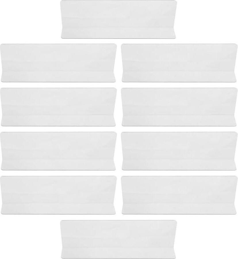 20 stuks scheidingsplaten plankverdeler kleding verstelbare planken transparante kastverdeler