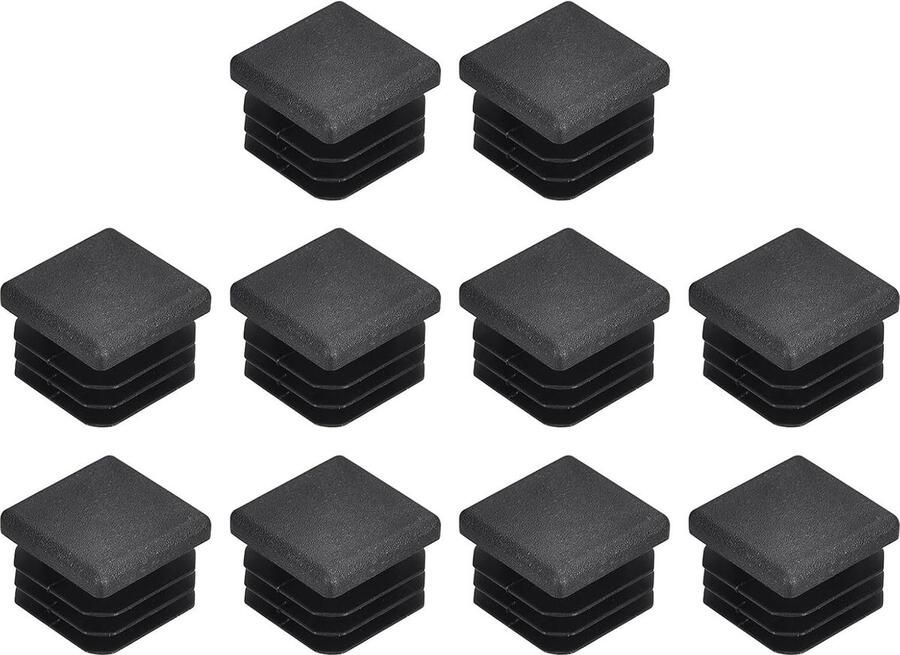 20 Stuks Stoelpoot Doppen Stoelpoot beschermers Vloerbescherming 20*20mm zwart PE