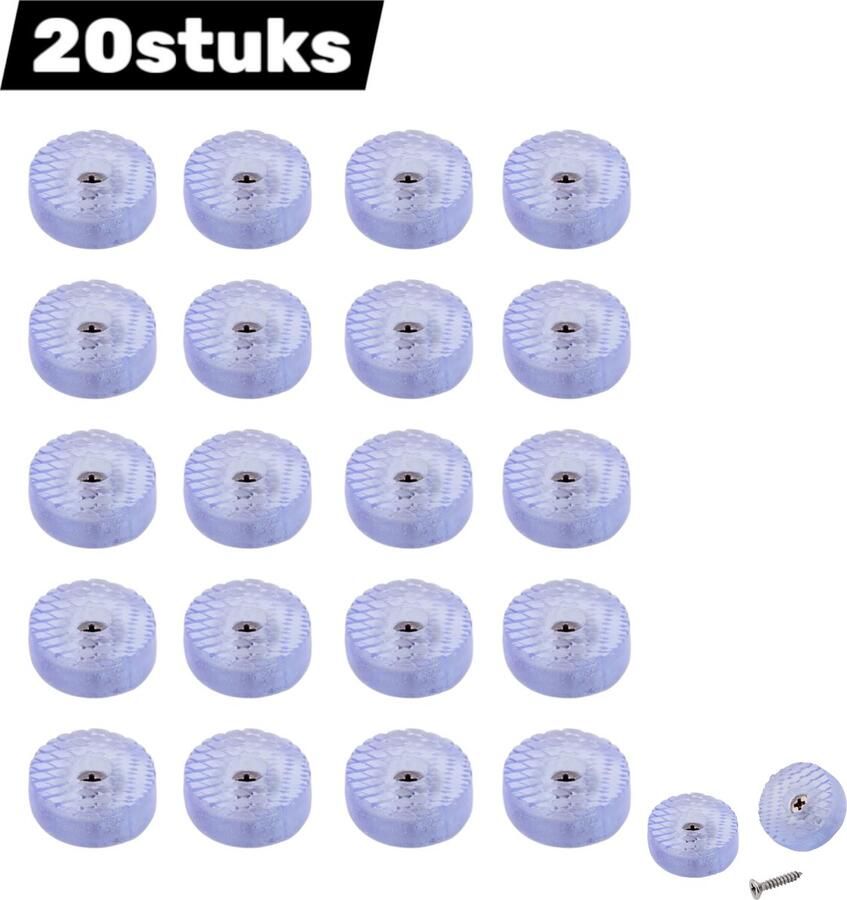 20 stuks Stoelpootbeschermers Rubberen siliconen Ronde meubelbeschermers Antislip meubelvoetjes Voor tafel- stoel- en bankpoten Beschermt vloeren Maat 18*7mm