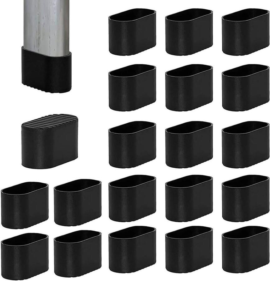20 stuks stoelpootdoppen voetkappen voor tuinstoelen plastic beschermkappen20 stuks stoelpootdoppen antislip vloerbeschermers voor stoel meubels