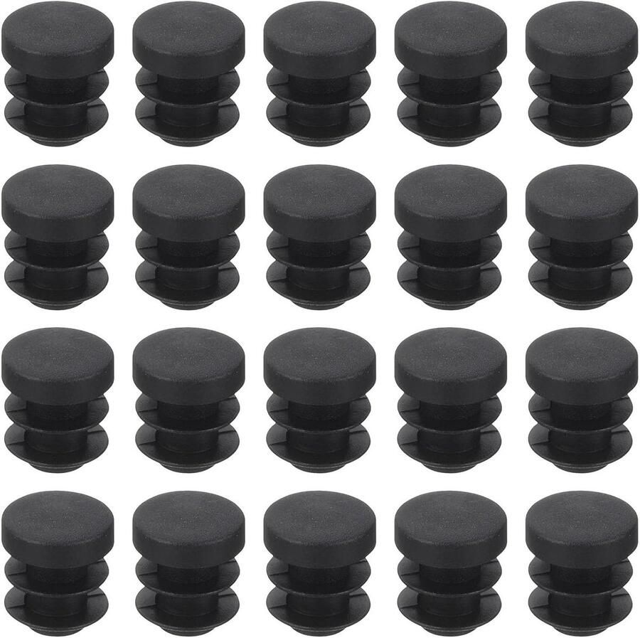 20 x 25 mm buisinzetstukken voor stoelpoten eindkappen en stoppers voor stoelen bureaus tafels en meubels