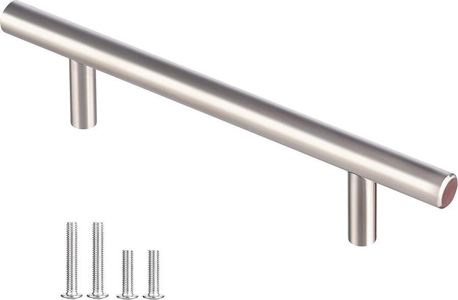 20 x 96 mm keukengreep boorgat geborsteld roestvrij staal meubelgrepen staafhandgreep