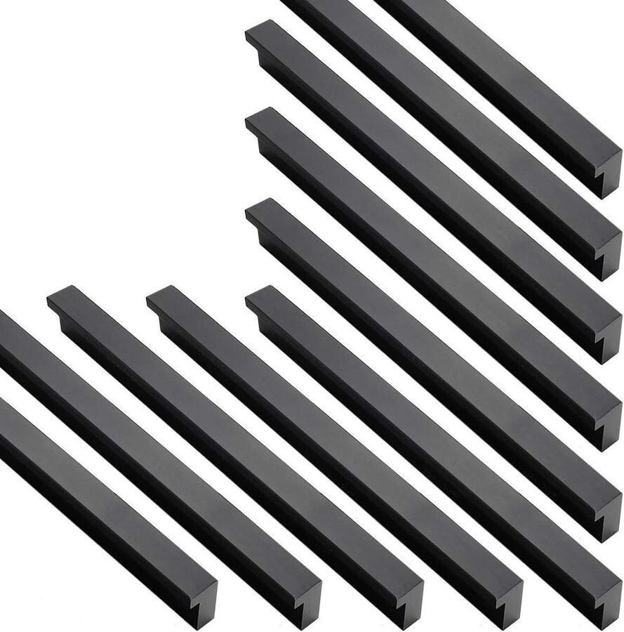 20 x meubelgrepen 128 mm gatafstand keukenkast handgrepen cabinet handle black