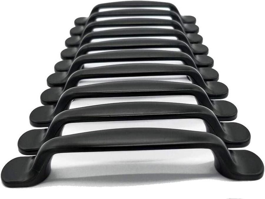 20stuks Handvat trekt Kast Handvatten Knoppen Hardware Handvat Hartafstand 96 mm zwart voor Lades Kasten Deuren Meubels Slaapkamer Kledingkasten
